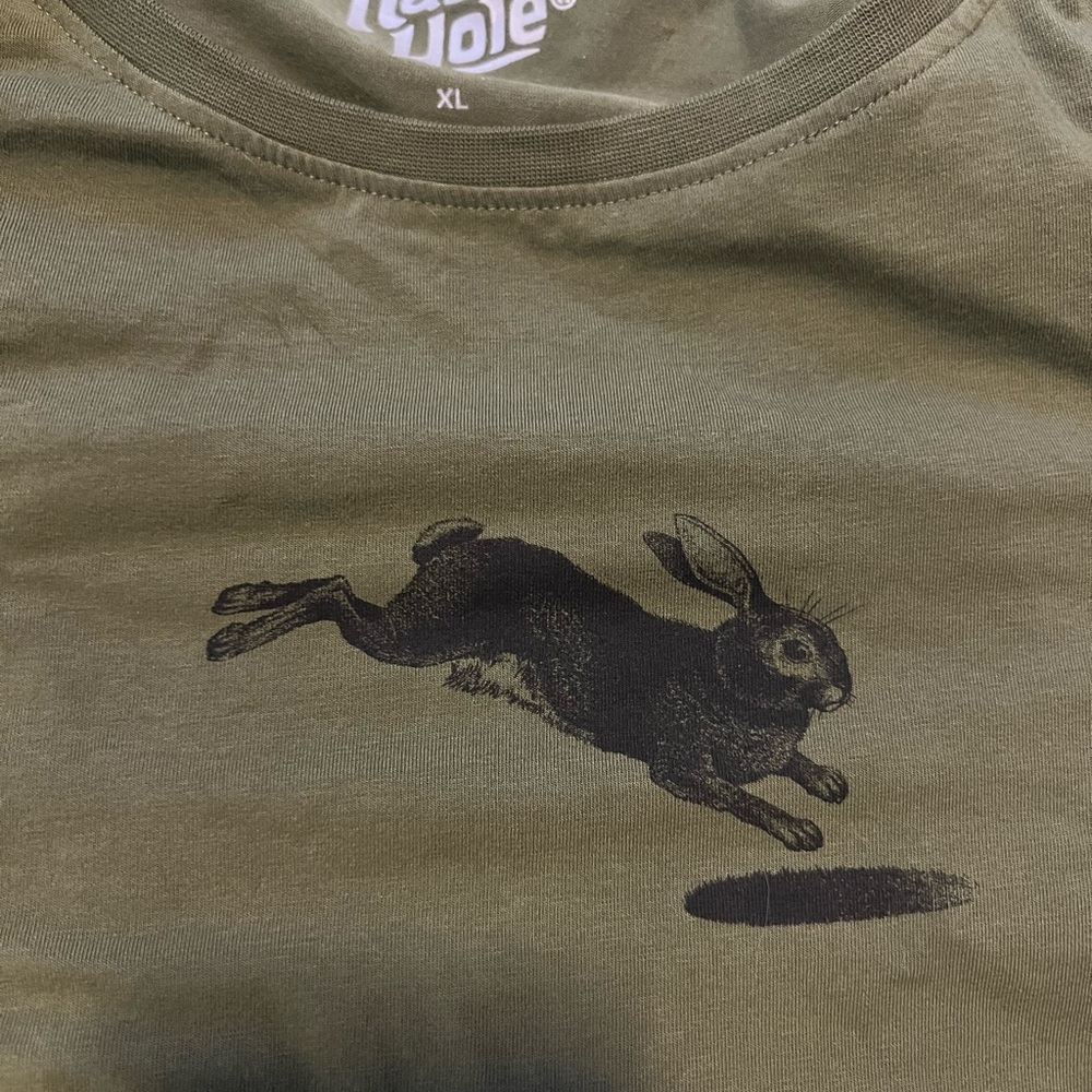Rabbit Hole Bourbon Green XL long sleeve shirt